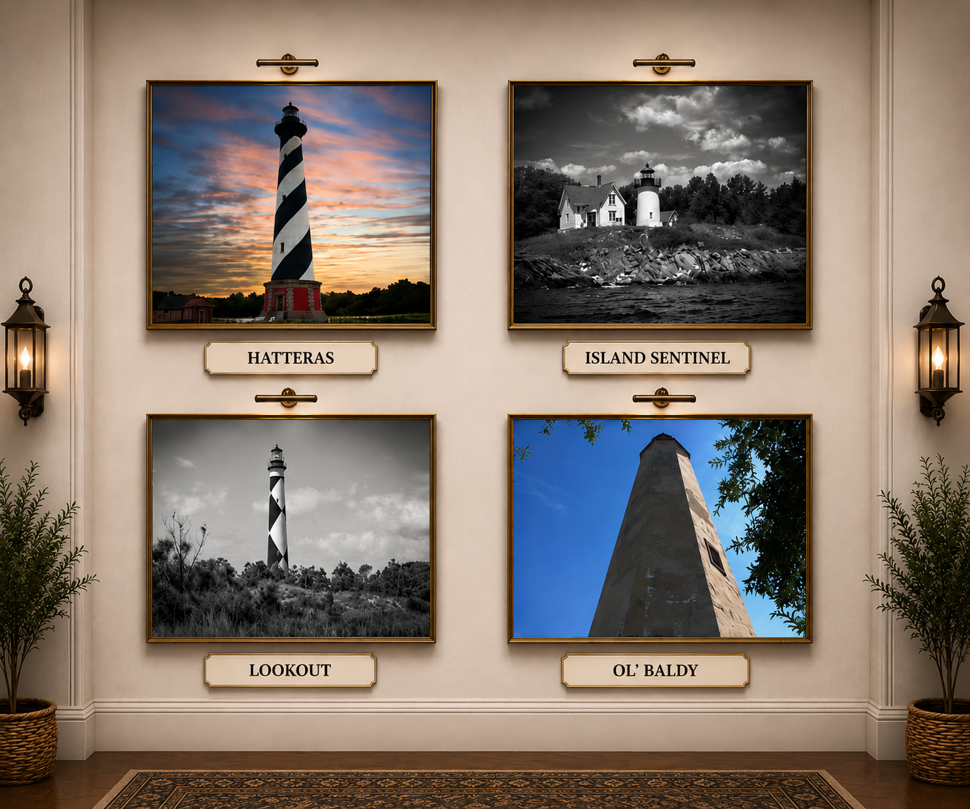 Lighthouse gallery wall 3
